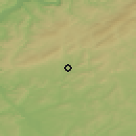 Shaded relief of the 50 km around Wadern, drawn from the GMTED2010 grid