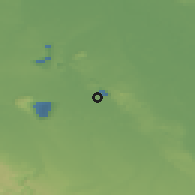 Shaded relief of the 49 km around Bergheim, drawn from the GMTED2010 grid