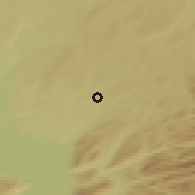 Shaded relief of the 50 km around Wangen, drawn from the GMTED2010 grid