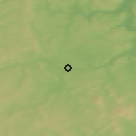 Shaded relief of the 49 km around Warburg, drawn from the GMTED2010 grid