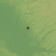Shaded relief of the 49 km around Bergisch Gladbach, drawn from the GMTED2010 grid