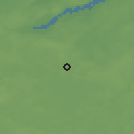 Shaded relief of the 48 km around Waren, drawn from the GMTED2010 grid