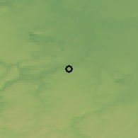 Shaded relief of the 49 km around Weißenfels, drawn from the GMTED2010 grid