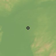Shaded relief of the 50 km around Weiterstadt, drawn from the GMTED2010 grid