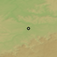 Shaded relief of the 50 km around Wendlingen, drawn from the GMTED2010 grid