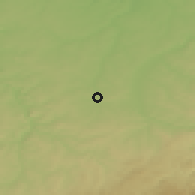 Shaded relief of the 49 km around Werdau, drawn from the GMTED2010 grid