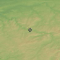 Shaded relief of the 49 km around Werdohl, drawn from the GMTED2010 grid