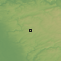 Shaded relief of the 49 km around Wermelskirchen, drawn from the GMTED2010 grid