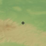 Shaded relief of the 49 km around Wernigerode, drawn from the GMTED2010 grid