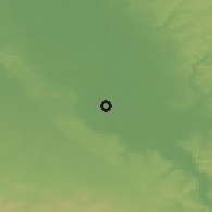 Shaded relief of the 49 km around Wesseling, drawn from the GMTED2010 grid