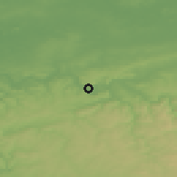 Shaded relief of the 49 km around Wetter, drawn from the GMTED2010 grid