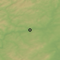 Shaded relief of the 49 km around Wetzlar, drawn from the GMTED2010 grid