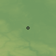 Shaded relief of the 49 km around Bernburg, drawn from the GMTED2010 grid