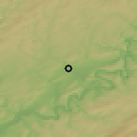Shaded relief of the 50 km around Wittlich, drawn from the GMTED2010 grid