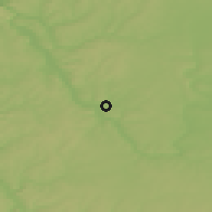 Shaded relief of the 50 km around Würzburg, drawn from the GMTED2010 grid