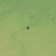 Shaded relief of the 49 km around Zeitz, drawn from the GMTED2010 grid