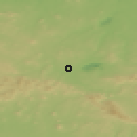 Shaded relief of the 49 km around Zittau, drawn from the GMTED2010 grid