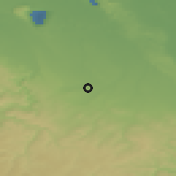 Shaded relief of the 49 km around Zülpich, drawn from the GMTED2010 grid