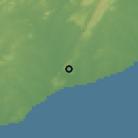 Shaded relief of the 60 km around Gbawe, drawn from the GMTED2010 grid