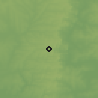 Shaded relief of the 60 km around Kpandae, drawn from the GMTED2010 grid
