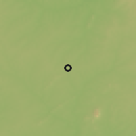 Shaded relief of the 60 km around Sunyani, drawn from the GMTED2010 grid