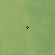 Shaded relief of the 60 km around Yendi, drawn from the GMTED2010 grid