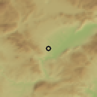 Shaded relief of the 53 km around Aianí, drawn from the GMTED2010 grid