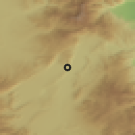 Shaded relief of the 53 km around Áyios Panteleimon, drawn from the GMTED2010 grid