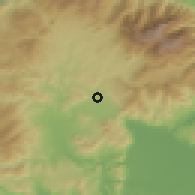 Shaded relief of the 53 km around Elassón, drawn from the GMTED2010 grid