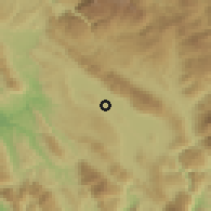 Shaded relief of the 53 km around Eleoúsa, drawn from the GMTED2010 grid