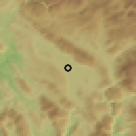 Shaded relief of the 53 km around Ioánnina, drawn from the GMTED2010 grid