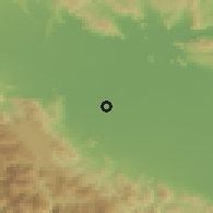 Shaded relief of the 53 km around Karditsomagoúla, drawn from the GMTED2010 grid