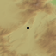 Shaded relief of the 53 km around Amíntaion, drawn from the GMTED2010 grid