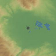 Shaded relief of the 53 km around Kría Vrísi, drawn from the GMTED2010 grid
