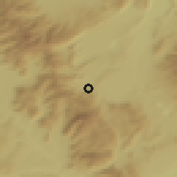 Shaded relief of the 53 km around Anarrákhi, drawn from the GMTED2010 grid