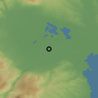 Shaded relief of the 53 km around Ankathiá, drawn from the GMTED2010 grid