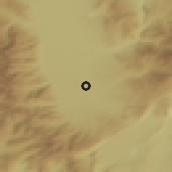 Shaded relief of the 53 km around Pappayiánnis, drawn from the GMTED2010 grid