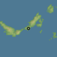 Shaded relief of the 54 km around Patitírion, drawn from the GMTED2010 grid