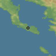 Shaded relief of the 53 km around Perivólion, drawn from the GMTED2010 grid