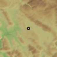 Shaded relief of the 53 km around Rodotópion, drawn from the GMTED2010 grid