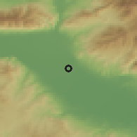 Shaded relief of the 53 km around Skotoússa, drawn from the GMTED2010 grid