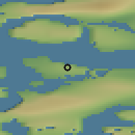 Shaded relief of the 39 km around Aappilattoq, drawn from the GMTED2010 grid