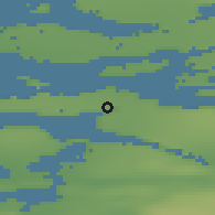Shaded relief of the 41 km around Iginniarfik, drawn from the GMTED2010 grid