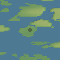 Shaded relief of the 39 km around Innarsuit, drawn from the GMTED2010 grid
