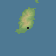 Shaded relief of the 60 km around Saint Davids, drawn from the GMTED2010 grid