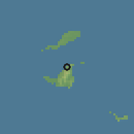 Shaded relief of the 59 km around Marigot, drawn from the GMTED2010 grid