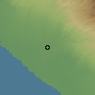Shaded relief of the 59 km around Ayutla, drawn from the GMTED2010 grid