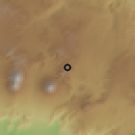 Shaded relief of the 59 km around Magdalena Milpas Altas, drawn from the GMTED2010 grid