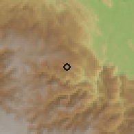Shaded relief of the 59 km around Barillas, drawn from the GMTED2010 grid