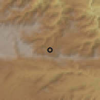 Shaded relief of the 59 km around Nebaj, drawn from the GMTED2010 grid